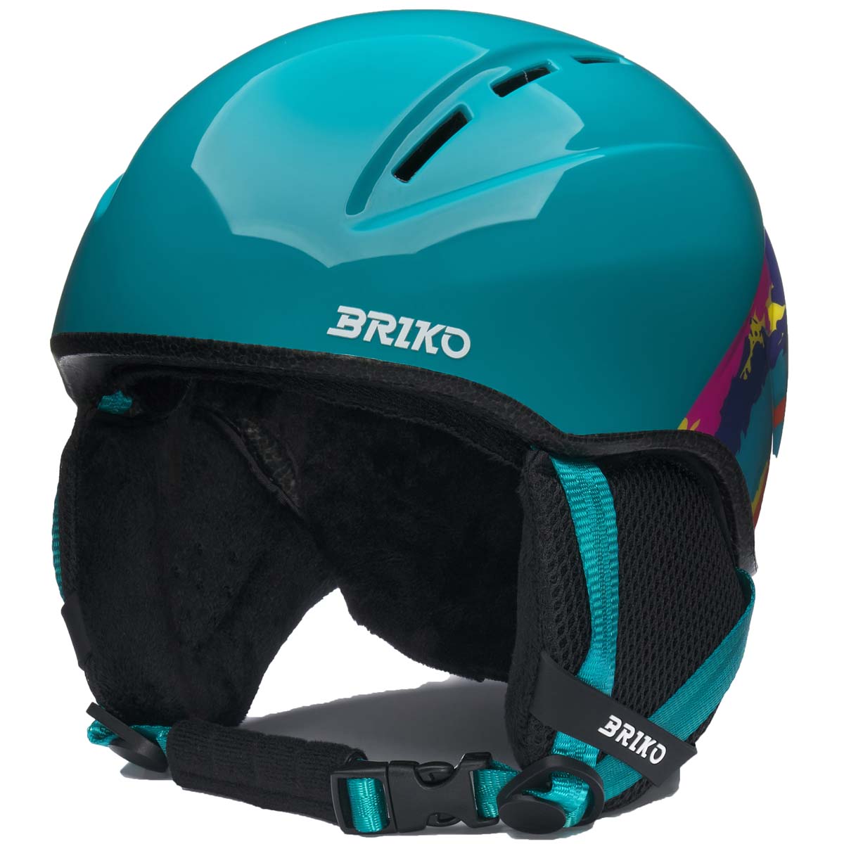 Casco Esquí Niño Makalu Graphik Briko Azul