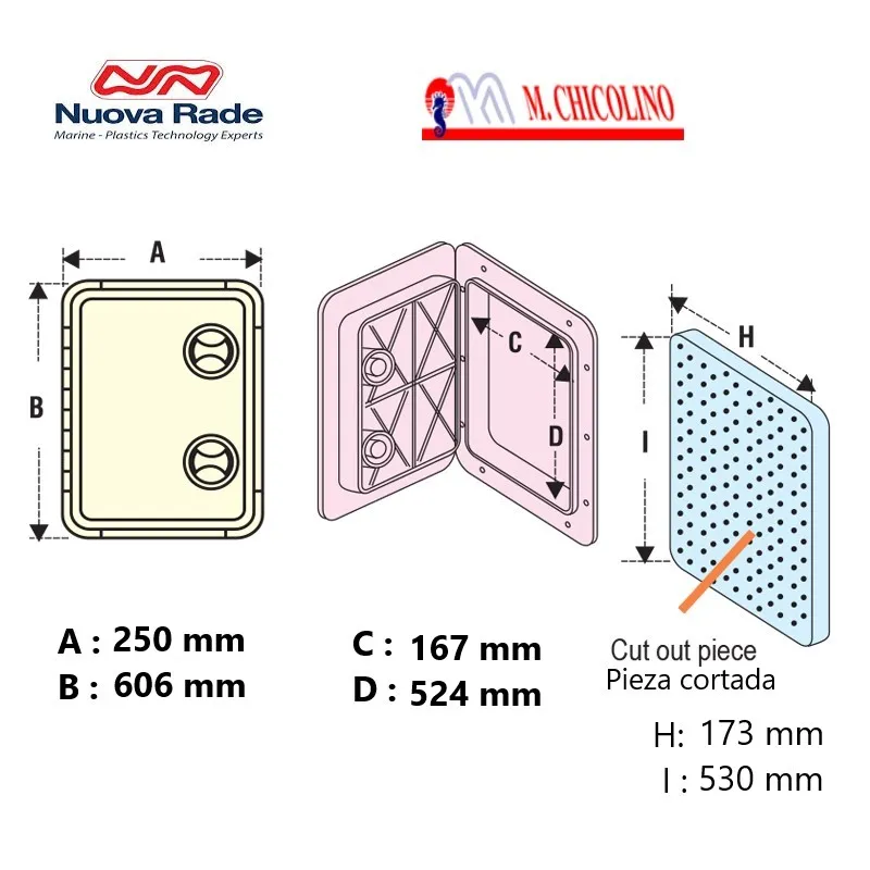 Tambucho Industrial-Propileno– exterior: 25 x 60 cm - Imagen 2