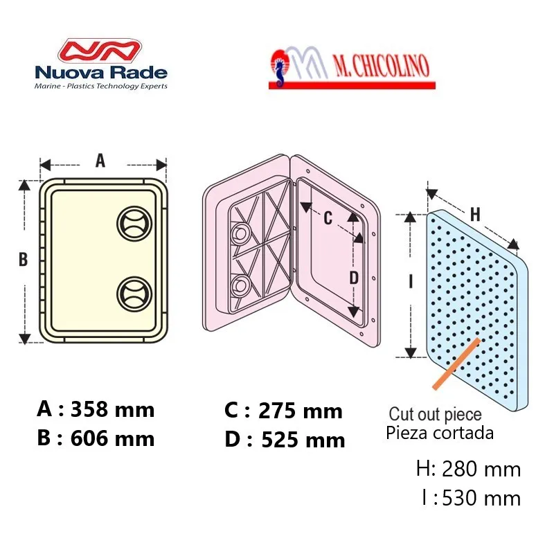 Tambucho Industrial-Propileno– exterior: 35 x 60 cm - Imagen 2