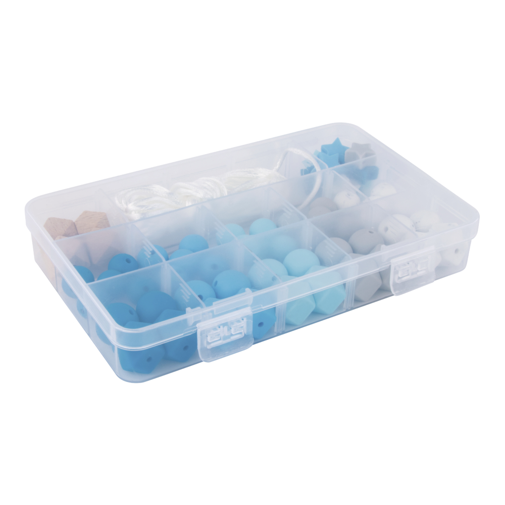 Kit 61 piezas de silicona alimentaria con cola de ratón y alfiler azul - Imagen 4