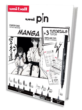 Caja iniciación manga uni pin + 3 tutoriales