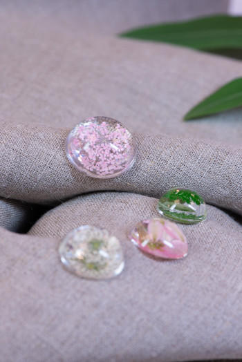 Molde silicona para resina x2 semiesferas - Imagen 4