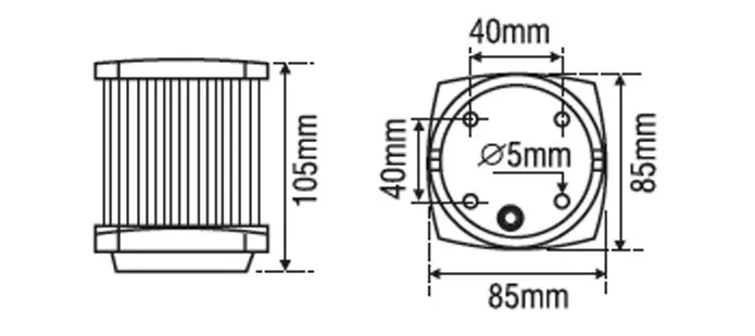 Luz de Navegación Classic20 (hasta 20mts).–(TH360º) - Imagen 2