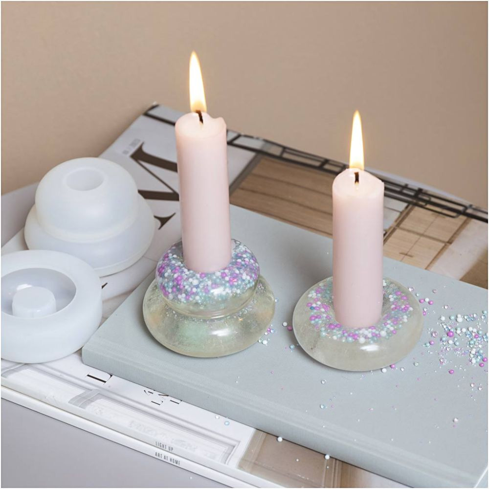 Kit creativo con molde porta vela - Imagen 3