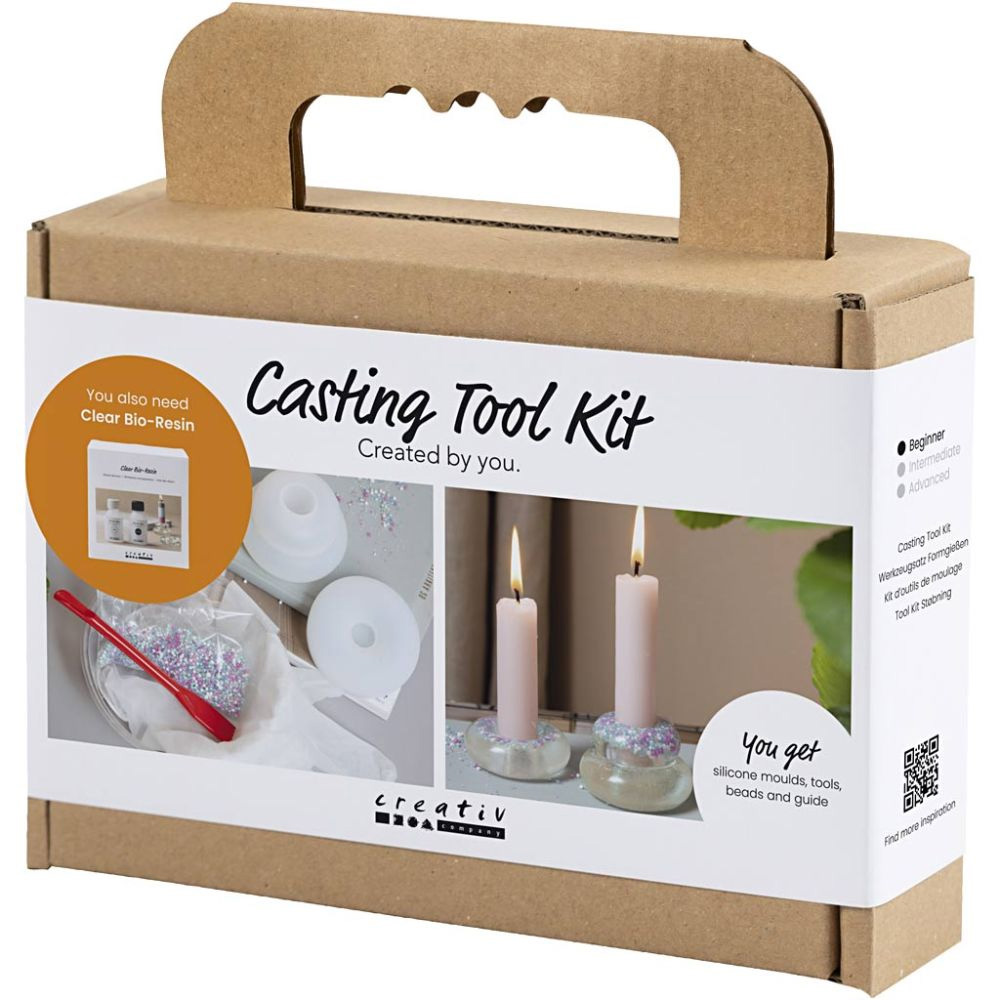 Kit creativo con molde porta vela