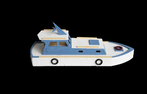 Kit construcción de barco: Yate Jenny 21,5×7,5cm