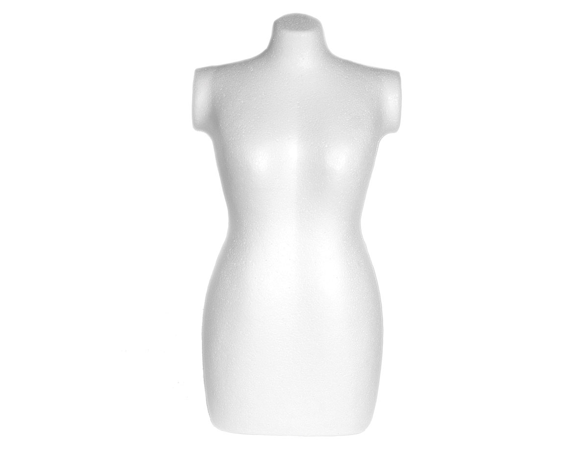 BUSTO DE MUJER MEDIANO 35X17,5CM POREX