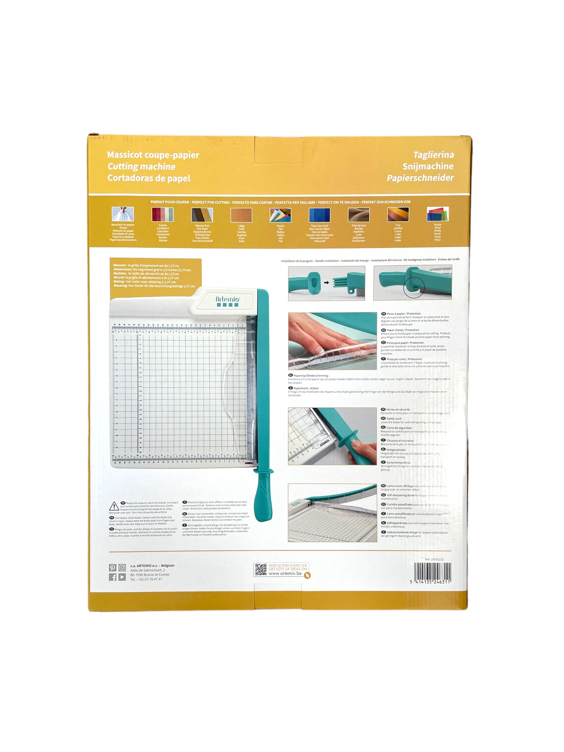 Cortadora guillotina de papel Massicot de Artemio 30x30cm Corta hasta 12 hojas de 80g - Imagen 2