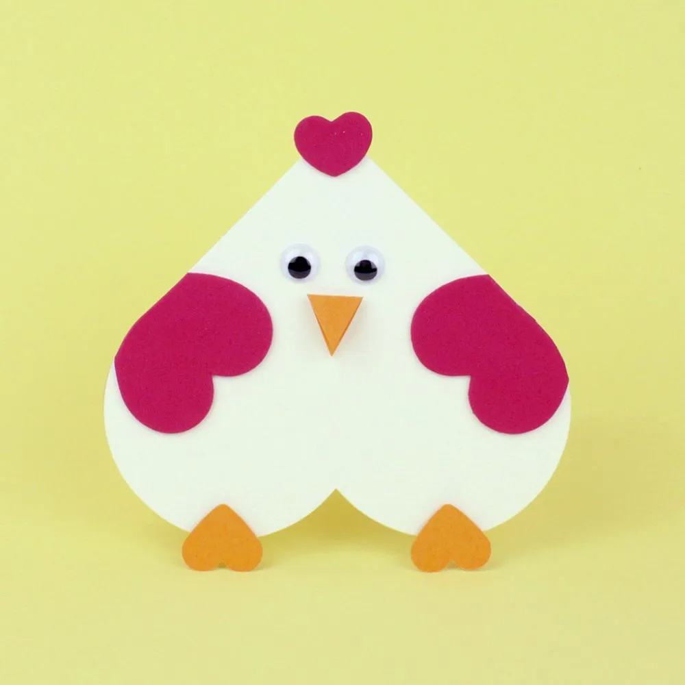 Tarjetas con forma de corazón. 1 Paquete, 10 Set, 12,5×12,5 cm, 13,5×13,5 cm, Blanquecino - Imagen 2