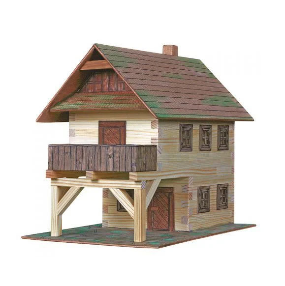 Kit construcción de madera: Ayuntamiento 194 piezas 24x17x22cm