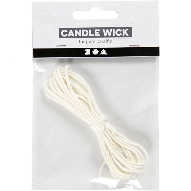 Mecha para parafina 3m 2mm 100g