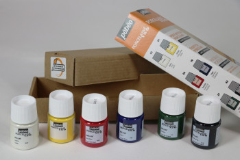 Kit Porcelaine 150, pintura para porcelana de cocción, 6x20ml - Imagen 3