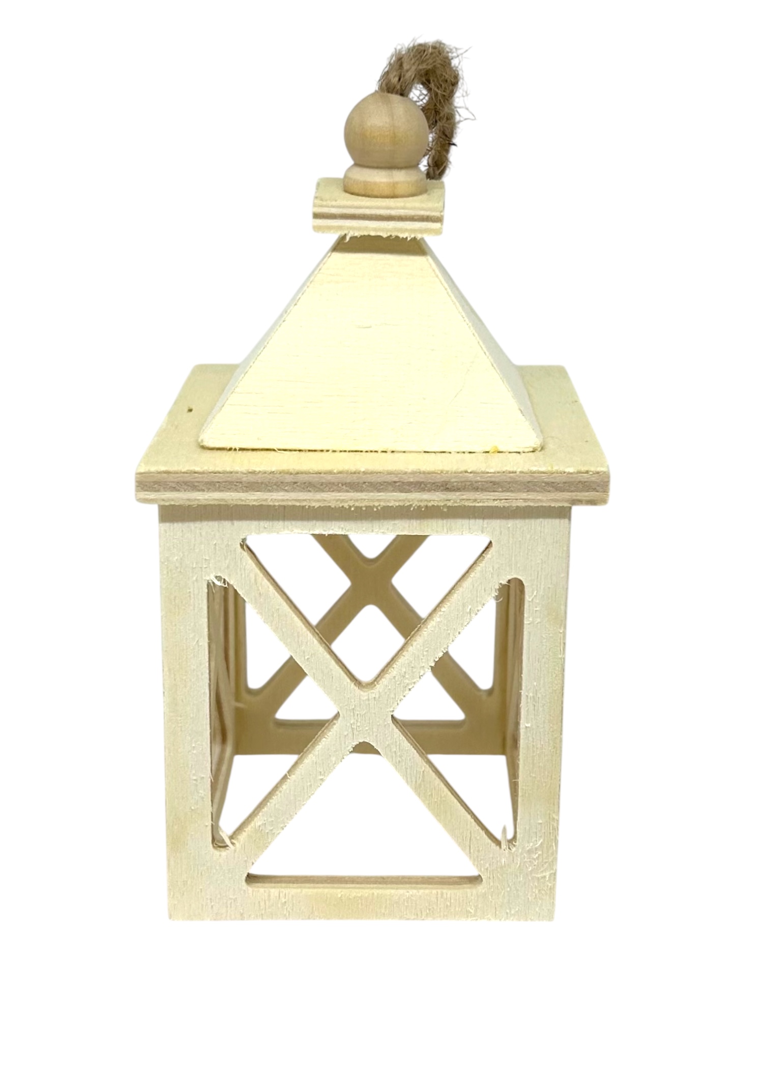 Farolillo linterna de madera 7x7x12,5 - Imagen 2