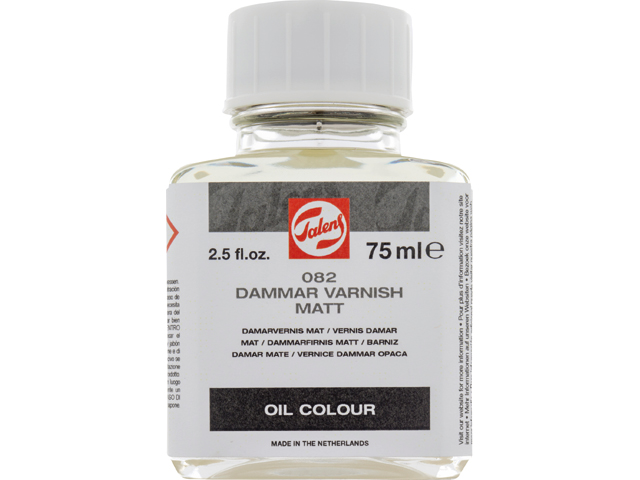 BARNIZ DAMAR MATE. PARA PROTEGER UN CUADRO AL OLEOCOMPOSICION: RESINA DAMAR Y ACEITE DE TREMENTINA