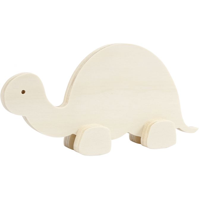 Tortuga de madera para decorar 9,5x19x3,8cm