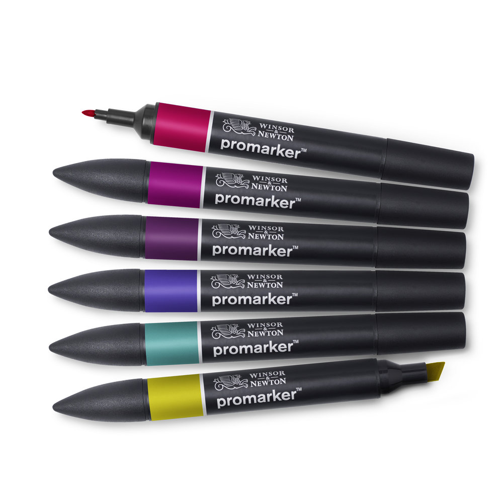 Set rotuladores Promarker al alcohol tonos profundos 6pc - Imagen 3