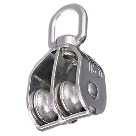 Polea giratorio doble -inox304–(25-32-50 mm)