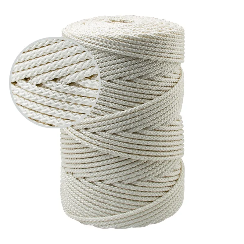 Cabo trenzado de Nylon alta tenacidad (bobinas 1 kgs)–blanco