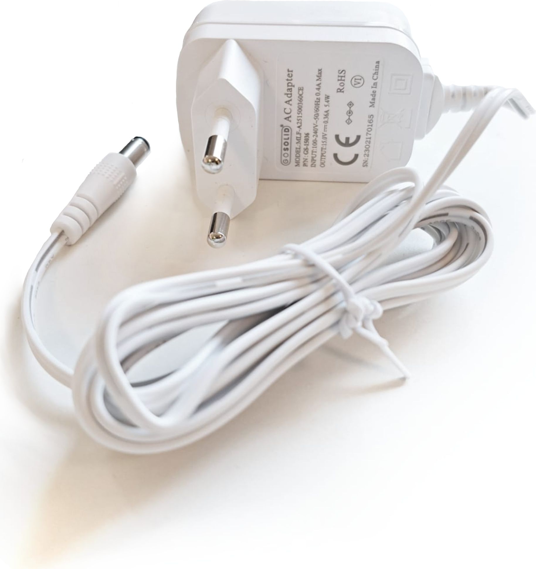 GO SOLID! cargador compatible con Philips HF3500 HF3500/01 HF3500/60 Wake-up Light - Imagen 2