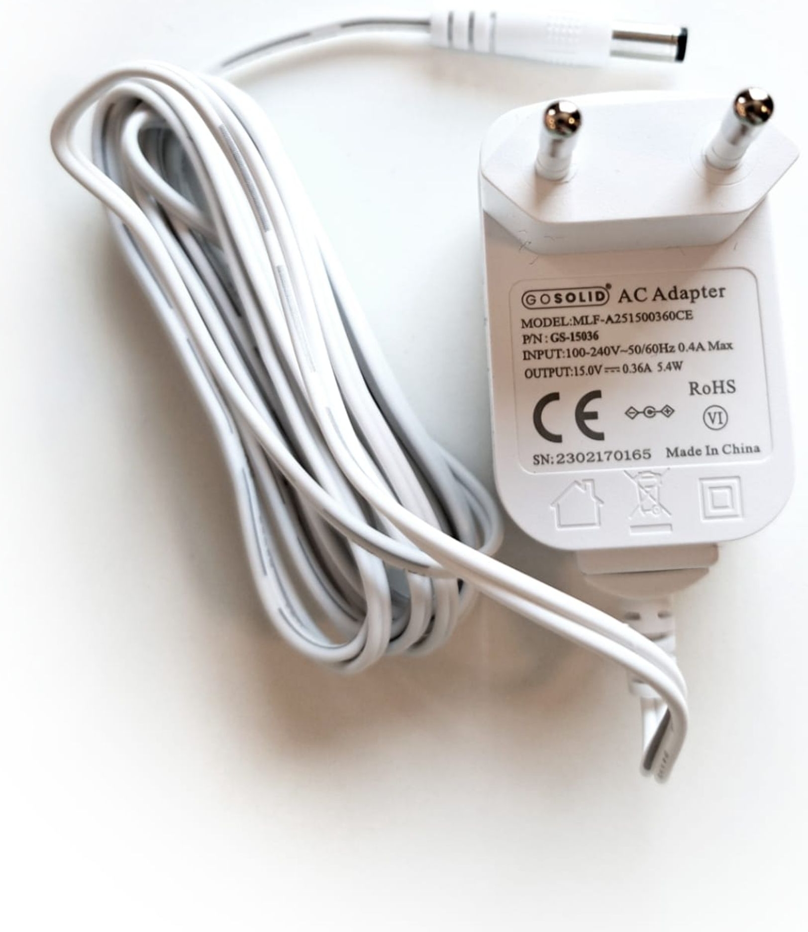 GO SOLID! cargador compatible con Philips HF3500 HF3500/01 HF3500/60 Wake-up Light - Imagen 3