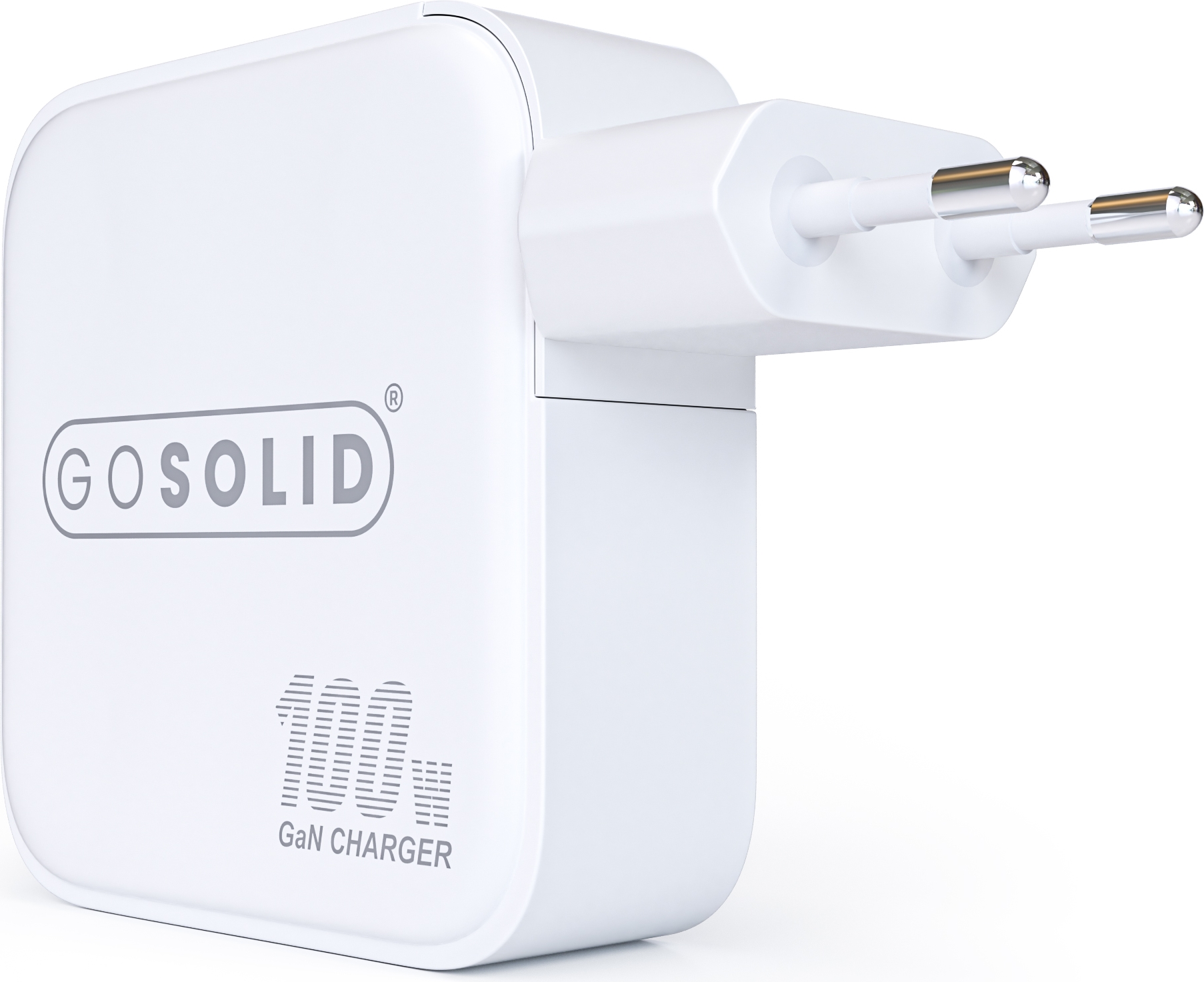 GO SOLID! Cargador rápido compatible con GaN2 100W (1x USB QC3.0, 3x USB-C PD3.0)