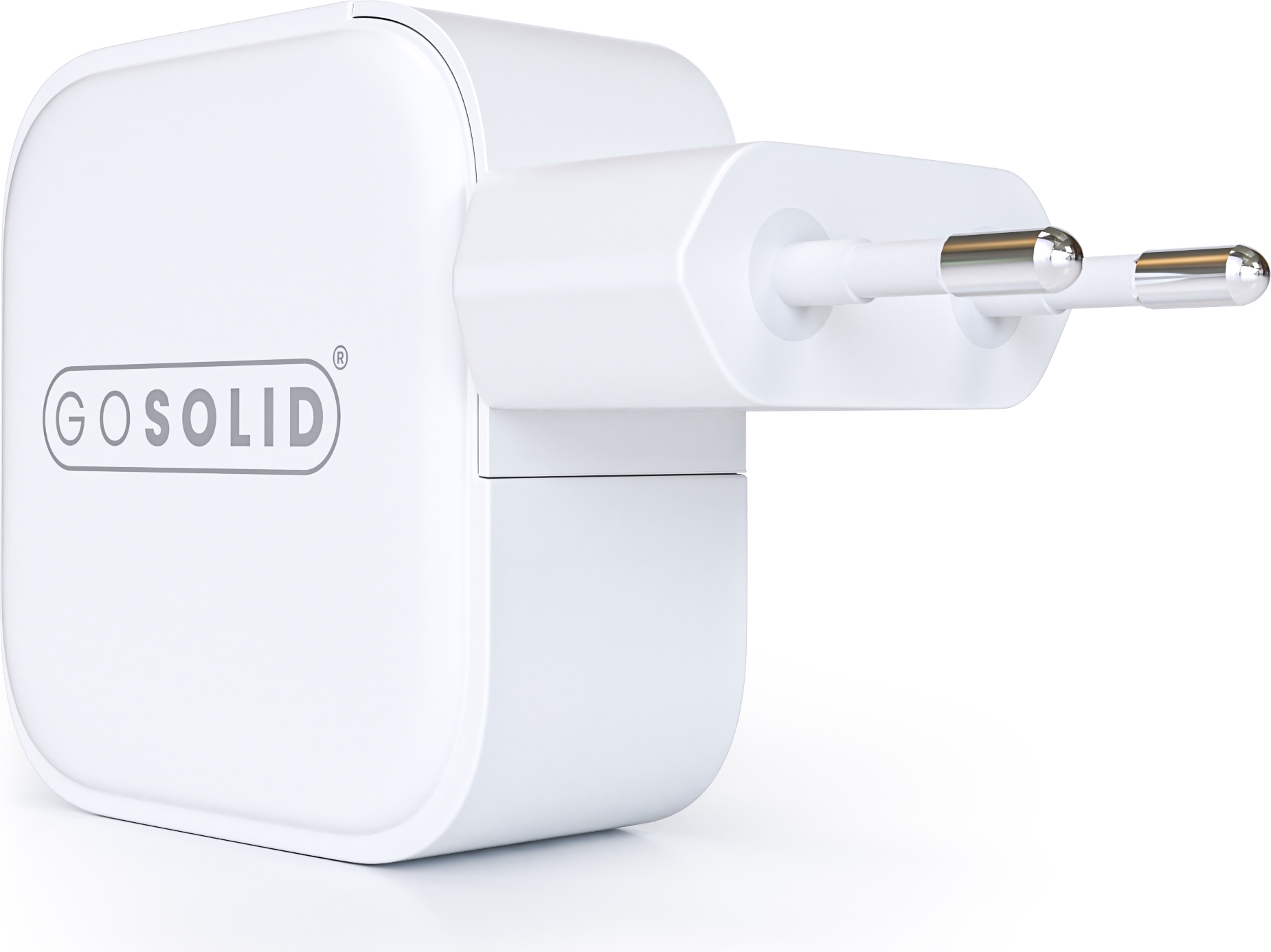 GO SOLID! Cargador rápido compatible con GaN2 45W (1x USB QC3.0, 1x USB-C PD3.0) - Imagen 2