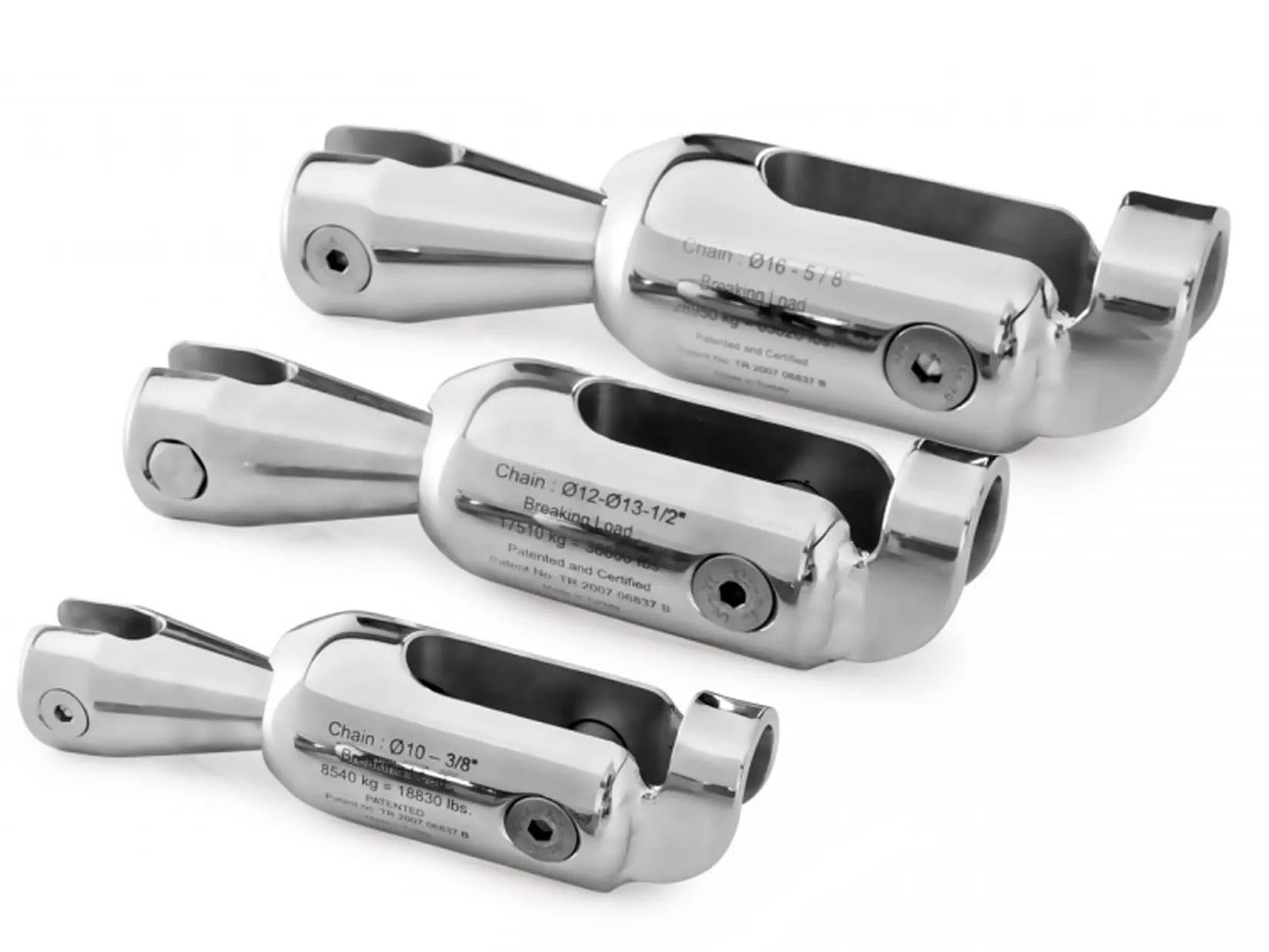 Conector ancla-cadena POWER BOLL 90º –inox316 - Imagen 2