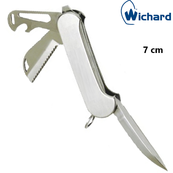 Navaja SKIPPER -abregrilletes-punzon- inox- 7cm–mini