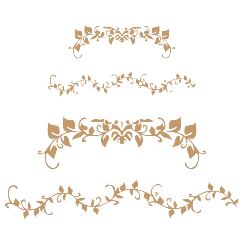 PLANTILLA CENEFA FLORAL TAMAÑOS L & XL